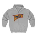 Highland Retro Zip Hoodie – Vintage Western Lettering Full‑Zip Sweatshirt