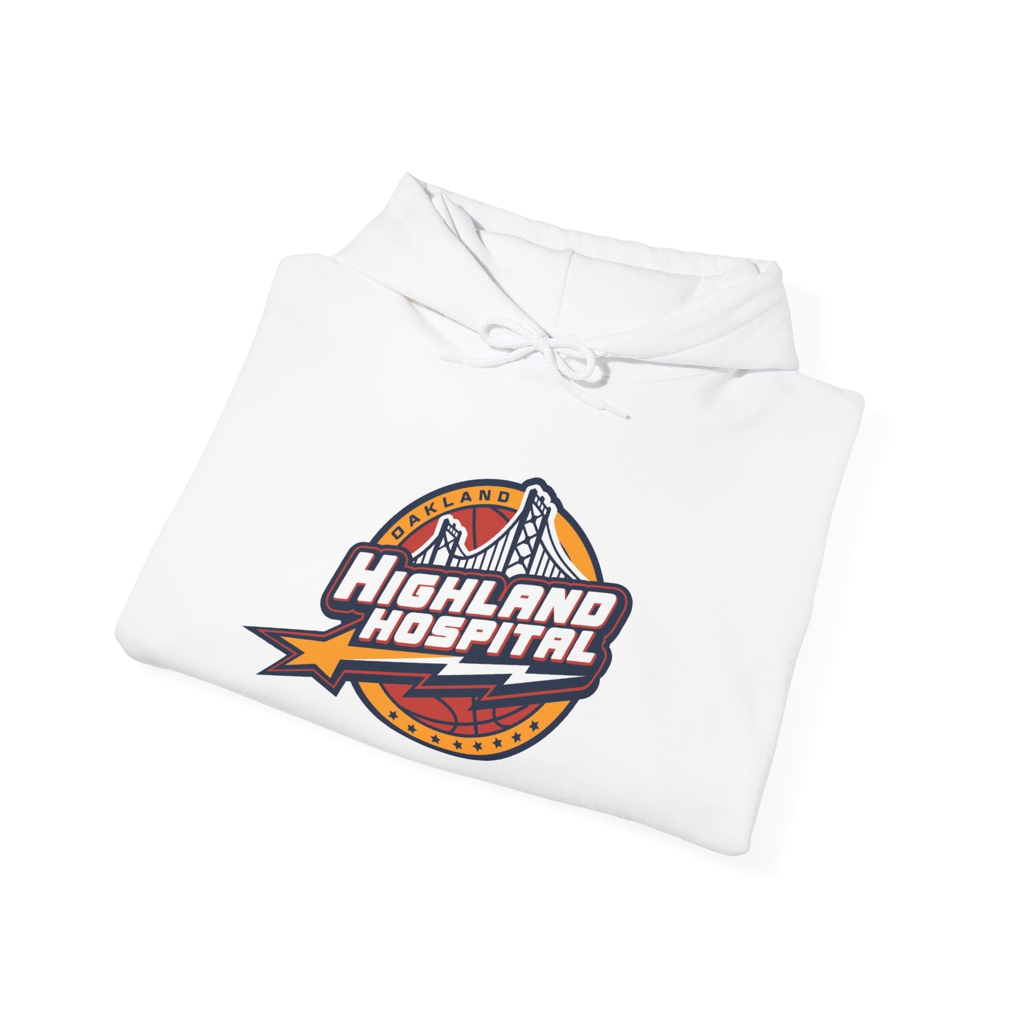 Highland Hospital Logo Hoodie | Sports Badge Graphic Sweatshirt