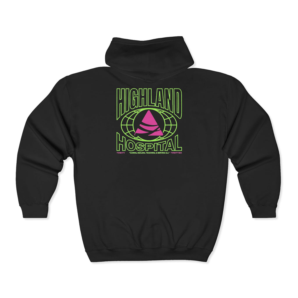 Highland Hospital Dual Twenty26 Zip UP Hoodie