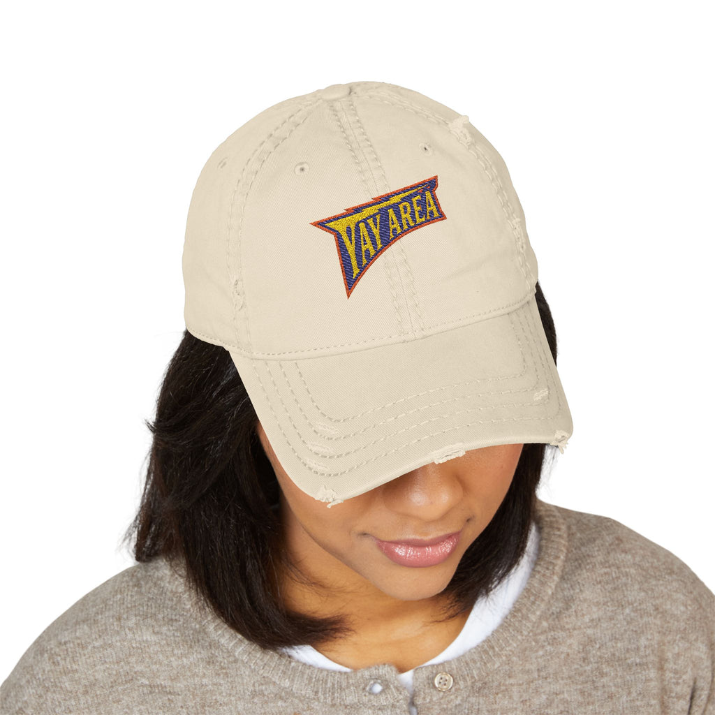 Yay Area Warriors Retro Distressed Embroidered Dad Hat