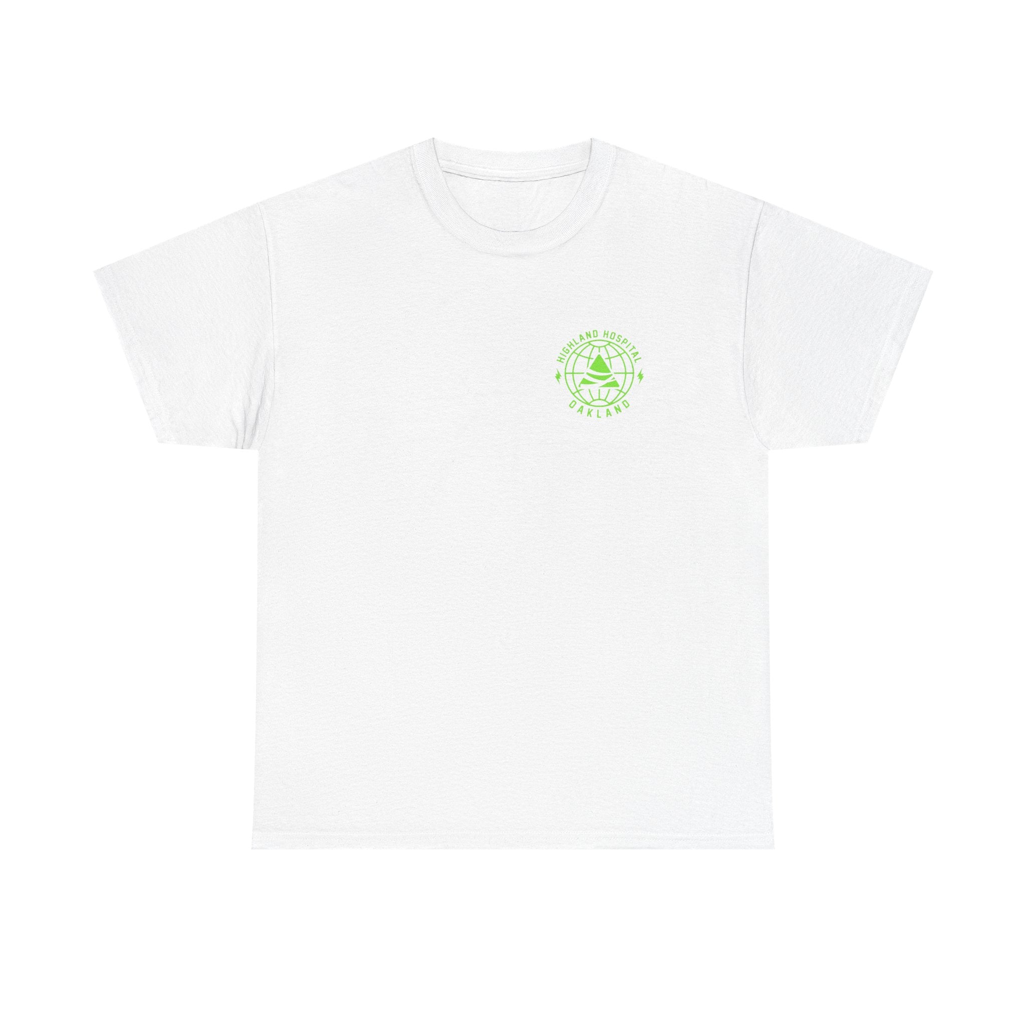 Dual Highland Hospital Neon Logo Tee