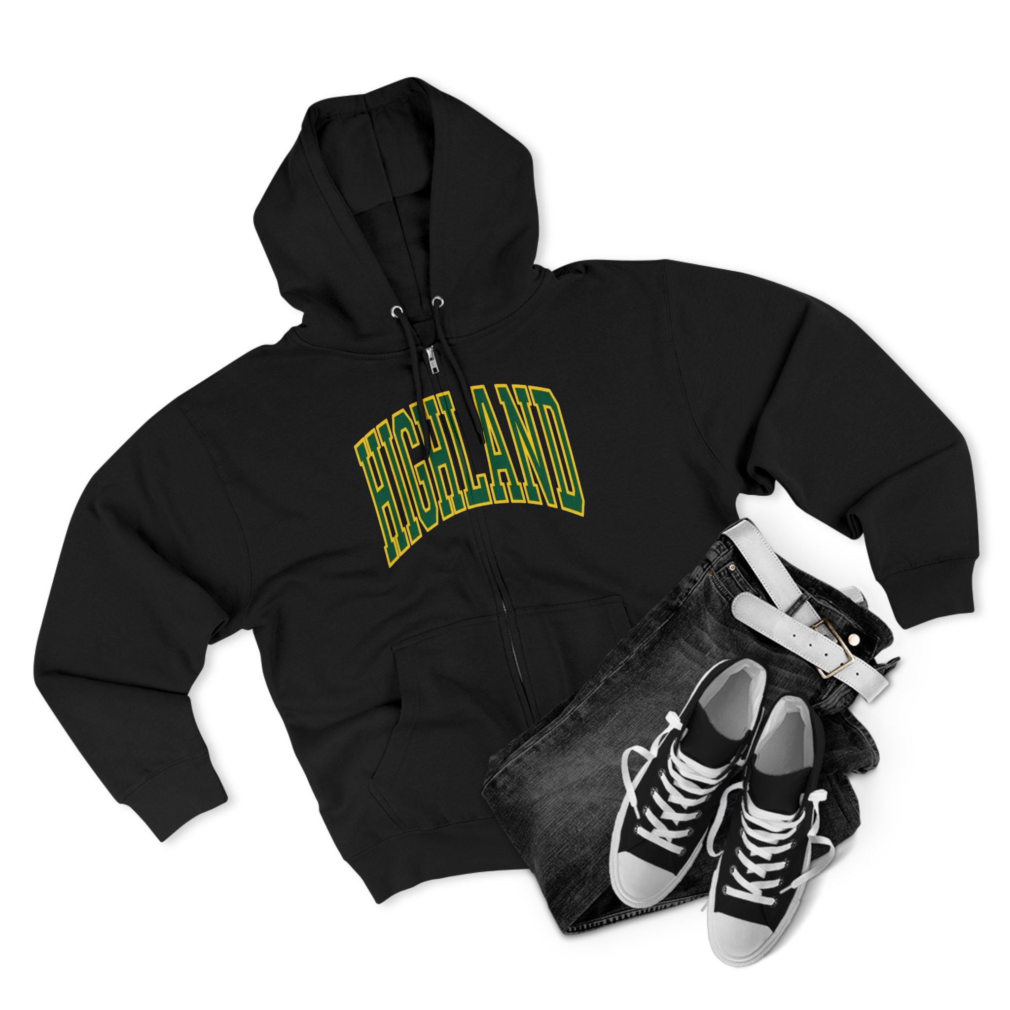 Highland Oakland A's Zip Up Hoodie