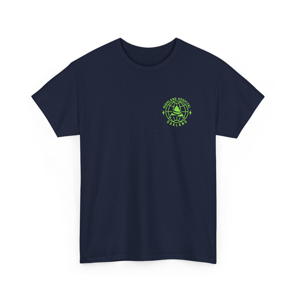 Dual Highland Hospital Neon Logo Tee