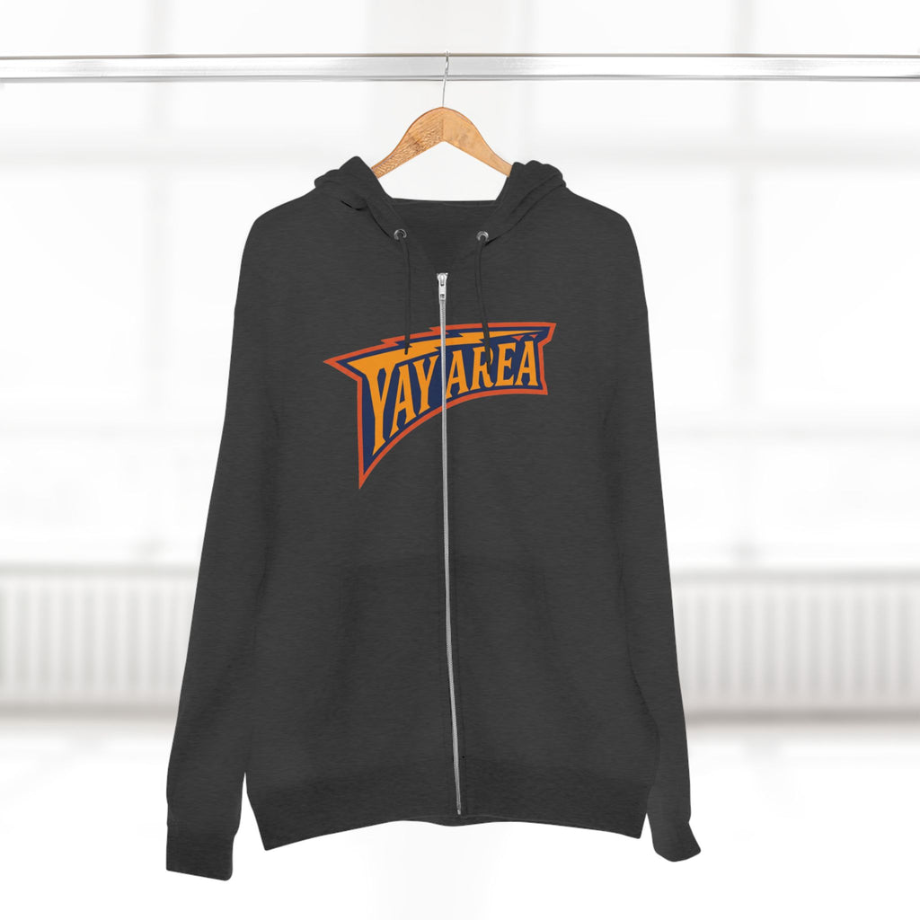 Yay Area Zip Hoodie – Retro Pennant Graphic Zip-Up Hoodie