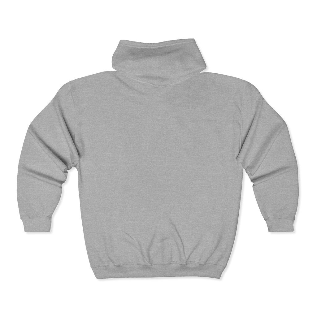 Highland Retro Zip Hoodie – Vintage Western Lettering Full‑Zip Sweatshirt