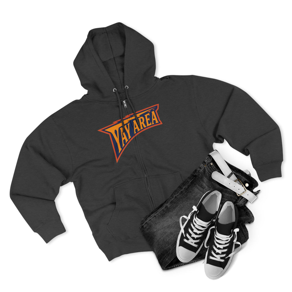 Yay Area Zip Hoodie – Retro Pennant Graphic Zip-Up Hoodie