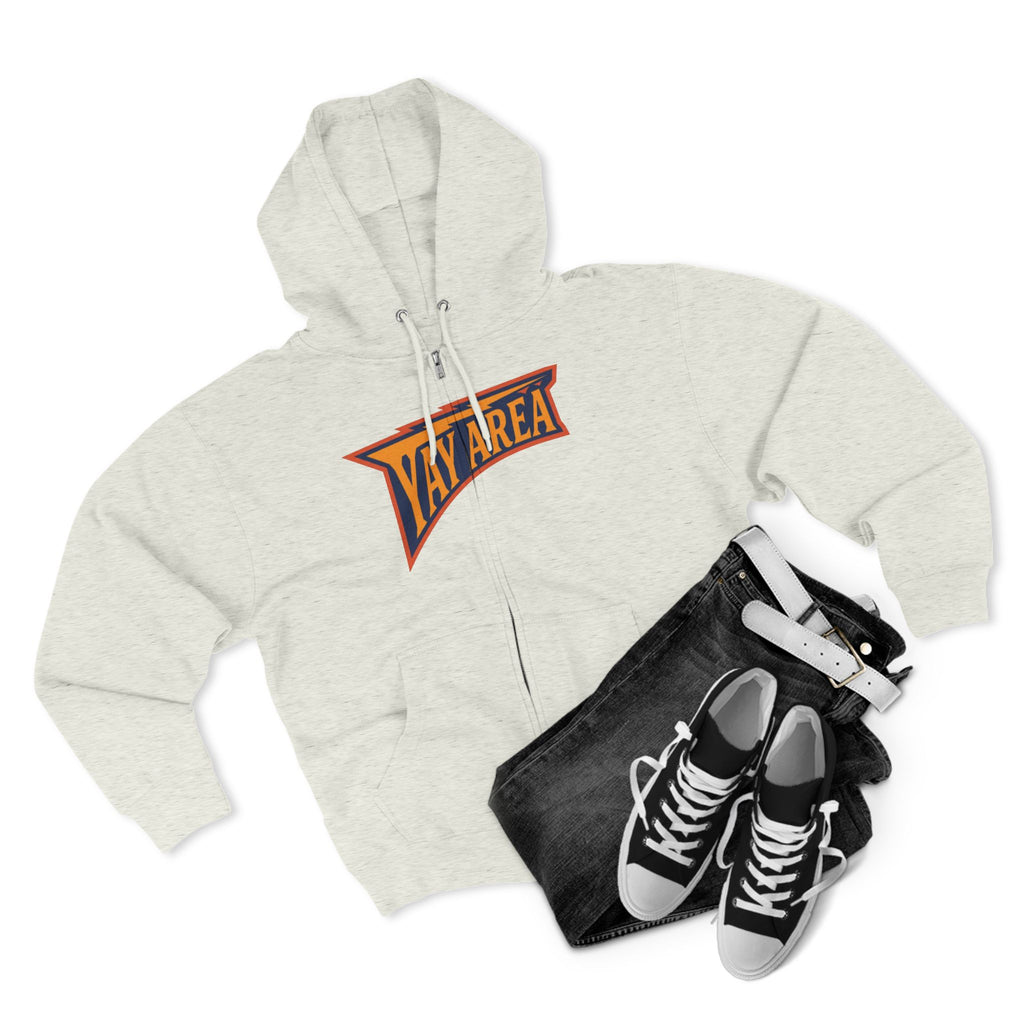 Yay Area Zip Hoodie – Retro Pennant Graphic Zip-Up Hoodie
