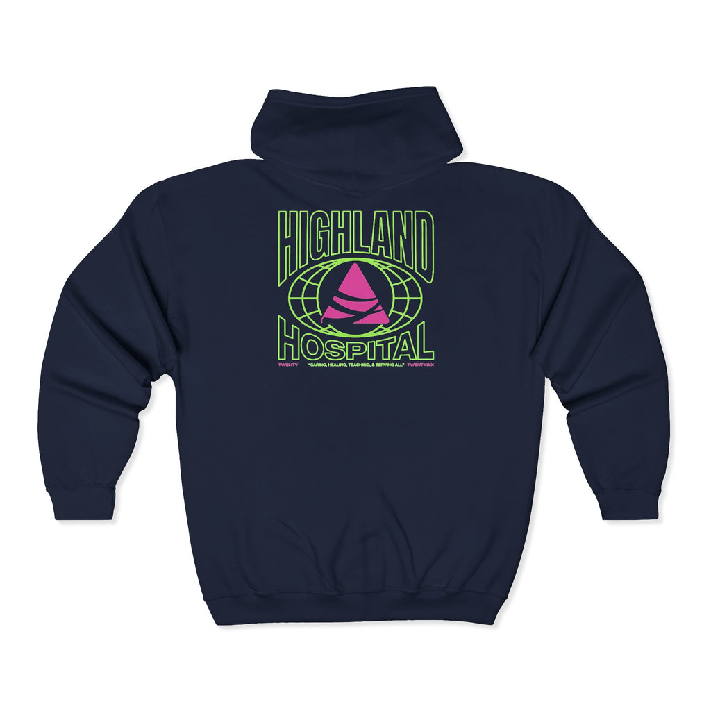 Highland Hospital Dual Twenty26 Zip UP Hoodie