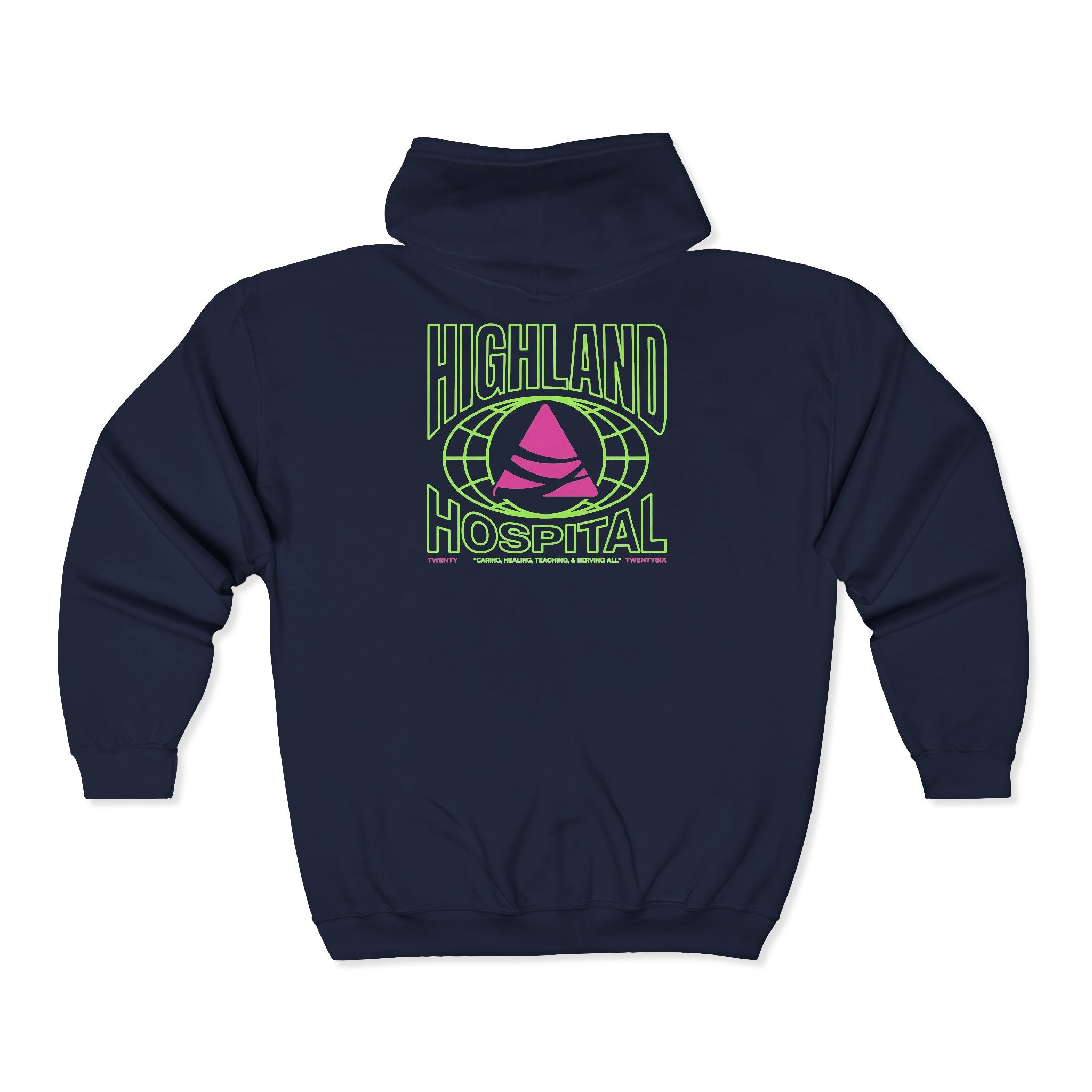 Highland Hospital Dual Twenty26 Zip UP Hoodie
