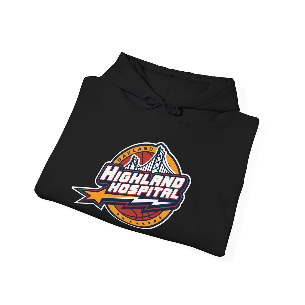 Highland Hospital Logo Hoodie | Sports Badge Graphic Sweatshirt