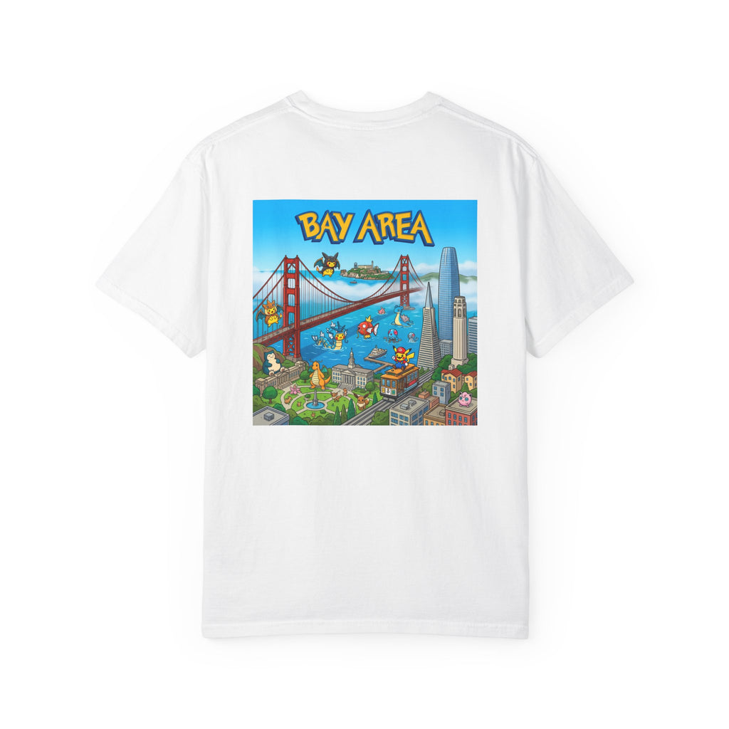 Bay Area Poncho Graphic T-Shirt — Cartoon San Francisco Golden Gate Tee