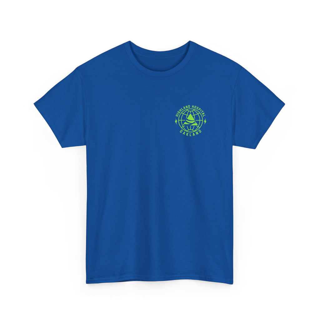 Dual Highland Hospital Neon Logo Tee