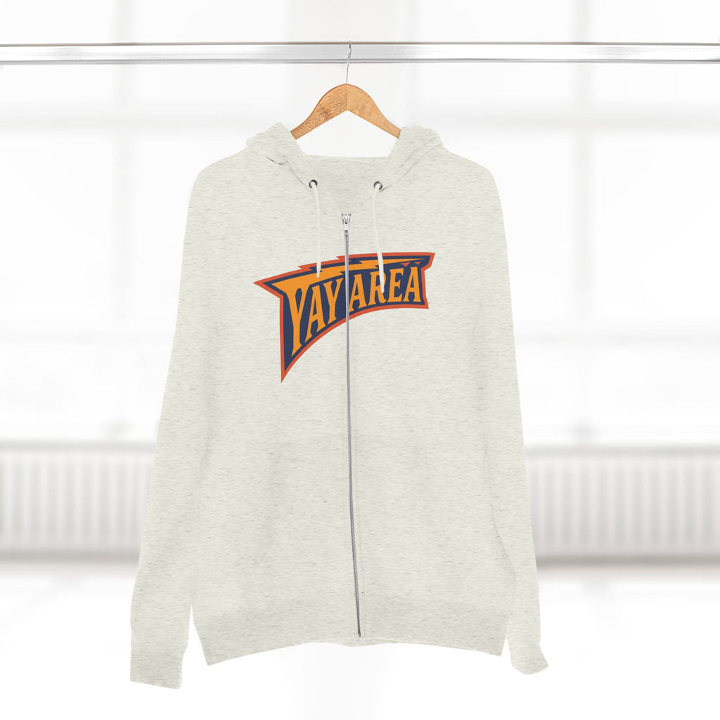 Yay Area Zip Hoodie – Retro Pennant Graphic Zip-Up Hoodie