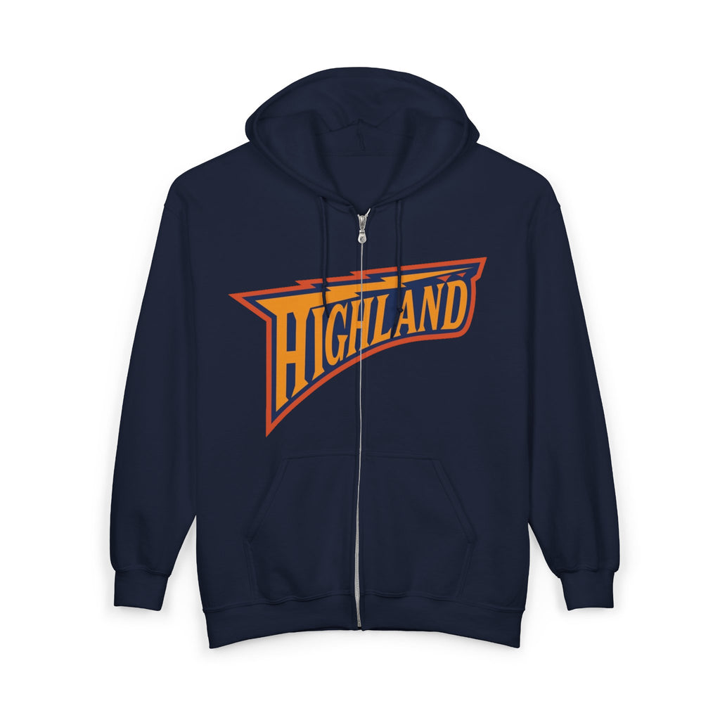 Dual Logo Highland Retro Zip Hoodie