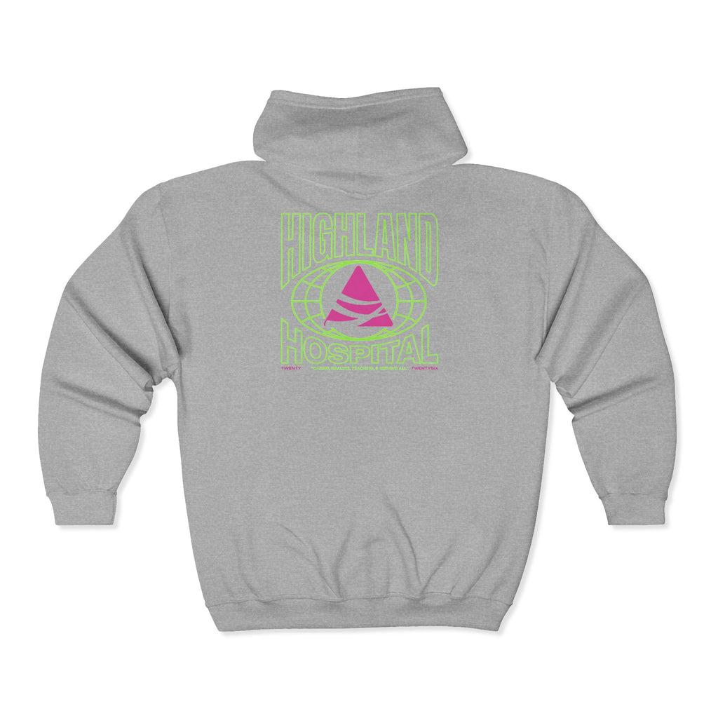 Highland Hospital Dual Twenty26 Zip UP Hoodie