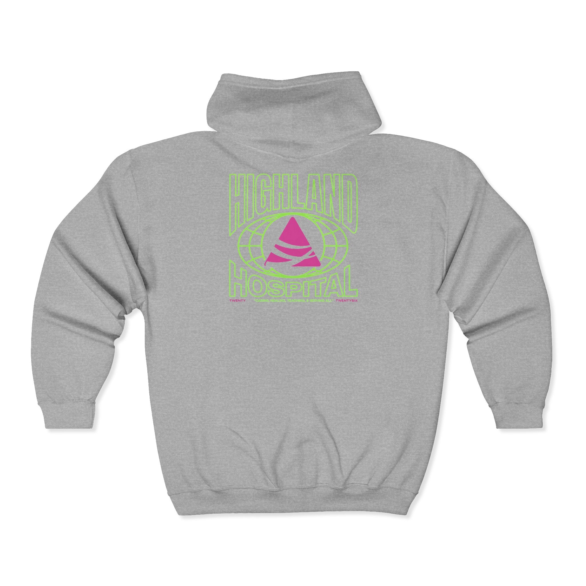 Highland Hospital Dual Twenty26 Zip UP Hoodie