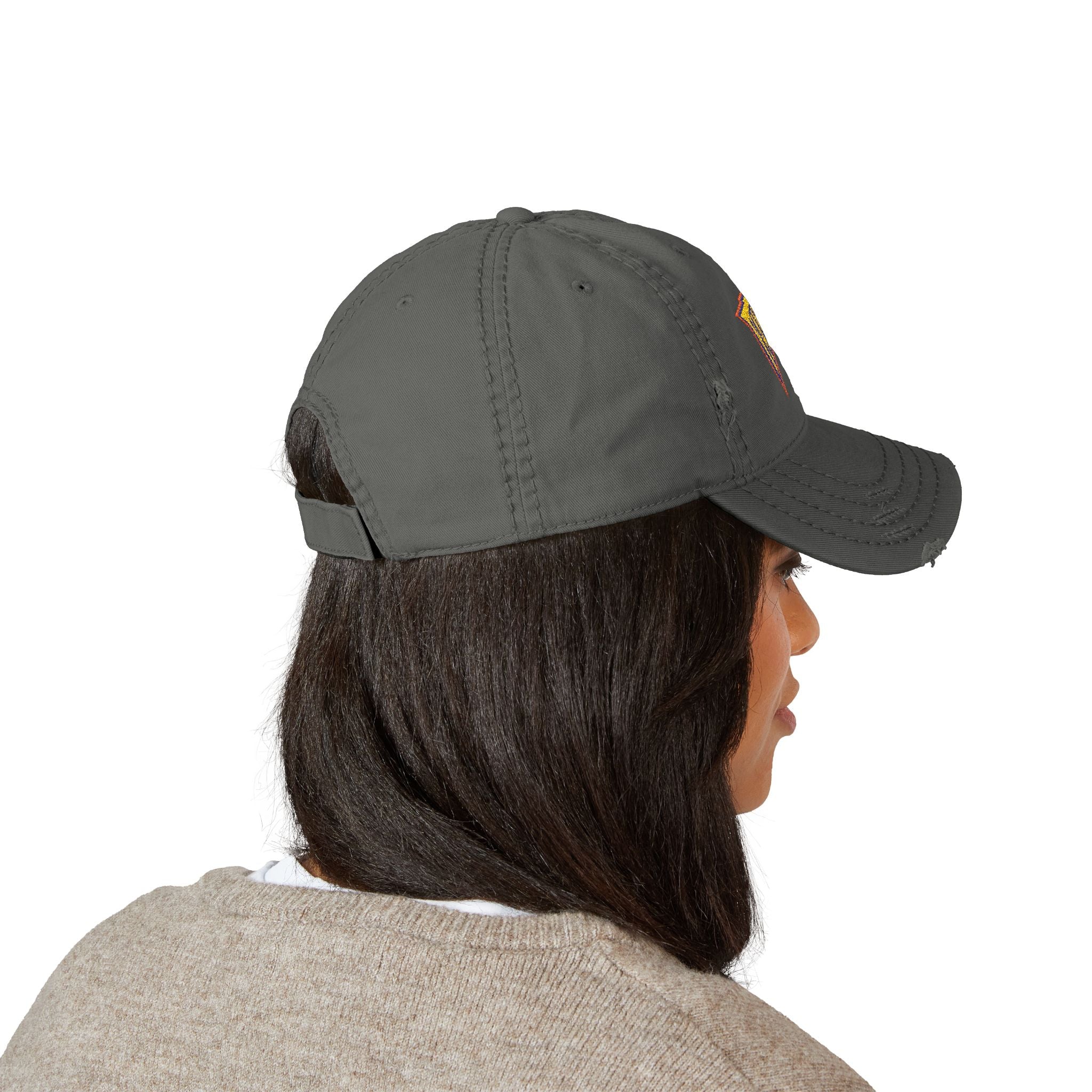 Yay Area Warriors Retro Distressed Embroidered Dad Hat