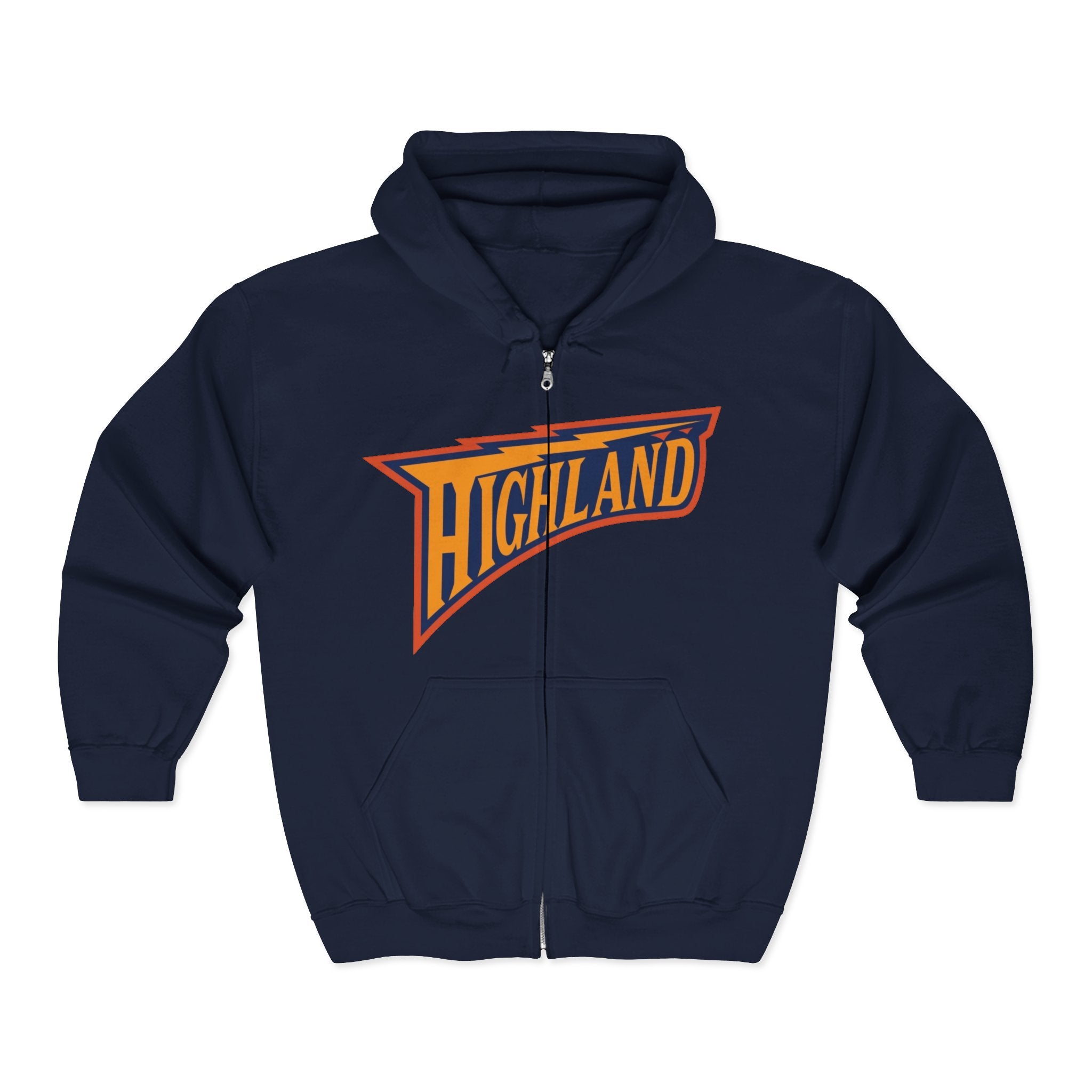 Dual Logo Highland Retro Zip Hoodie