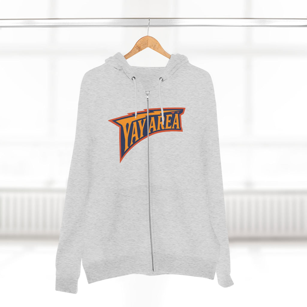 Yay Area Zip Hoodie – Retro Pennant Graphic Zip-Up Hoodie
