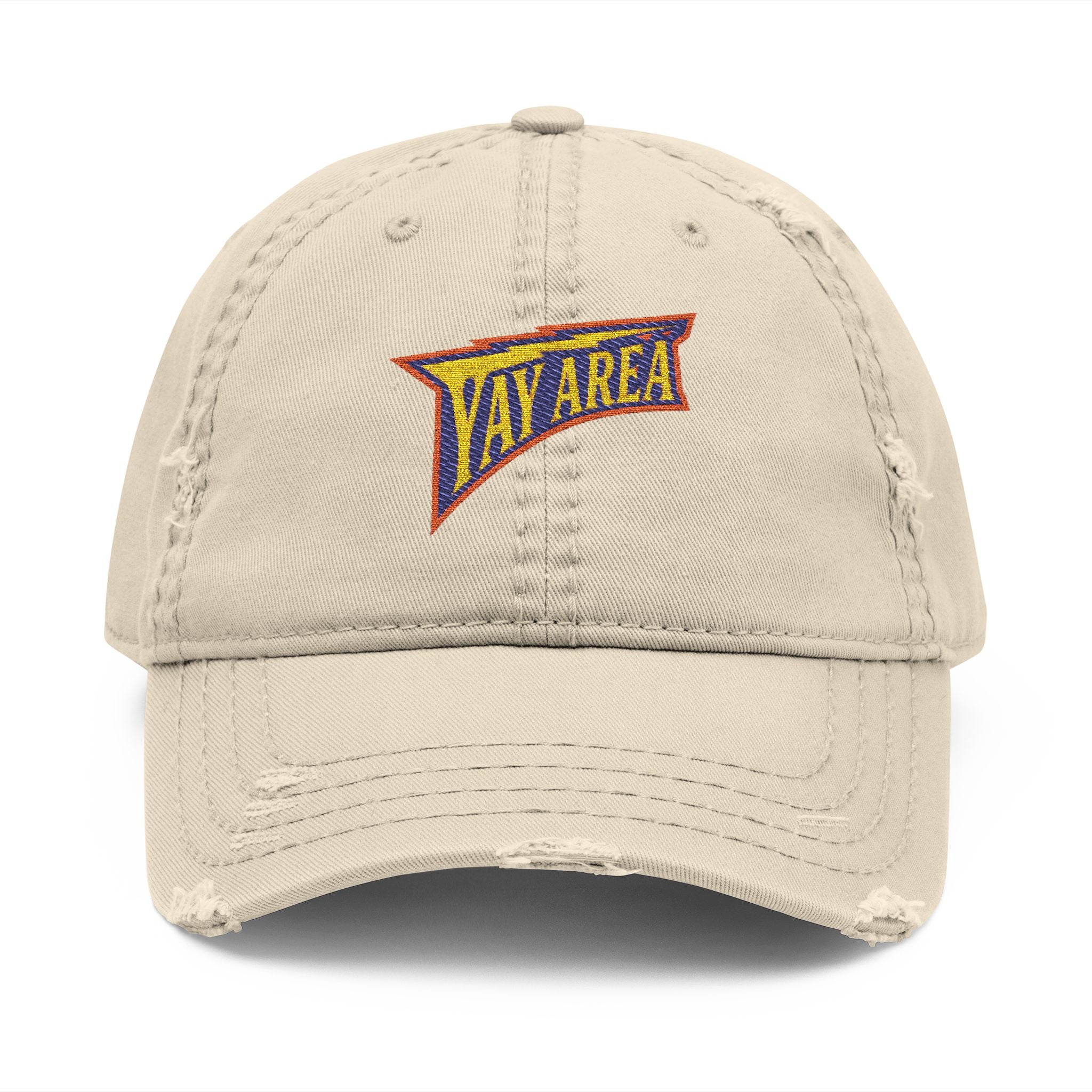 Yay Area Warriors Retro Distressed Embroidered Dad Hat