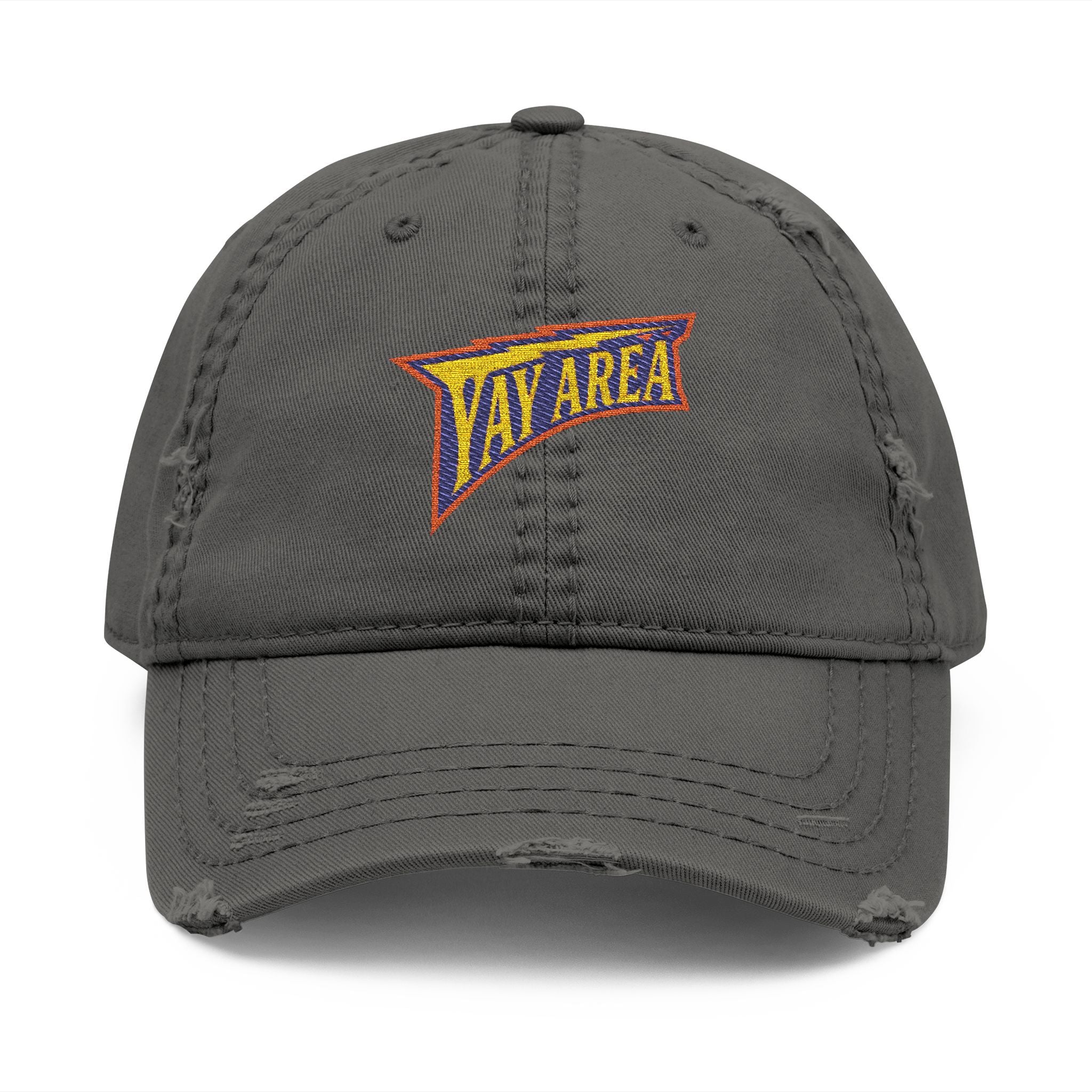 Yay Area Warriors Retro Distressed Embroidered Dad Hat