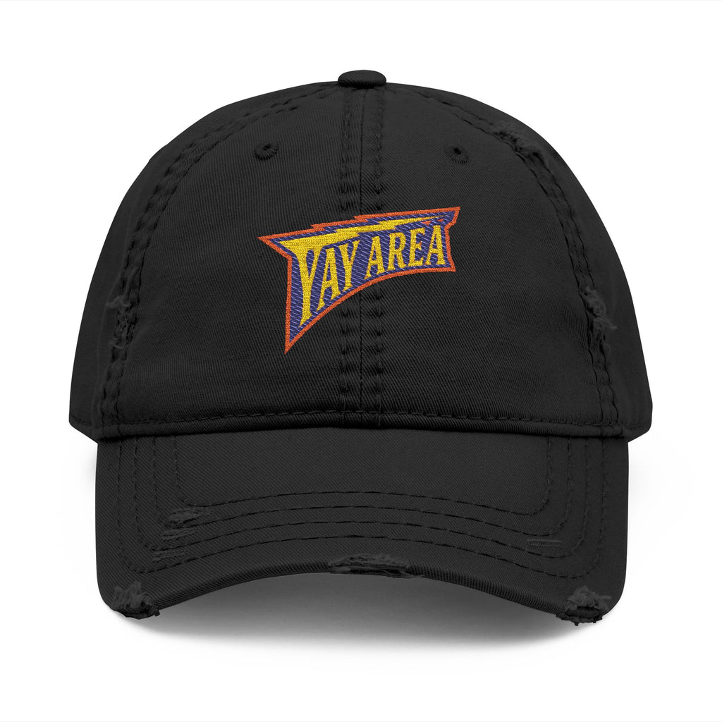 Yay Area Warriors Retro Distressed Embroidered Dad Hat