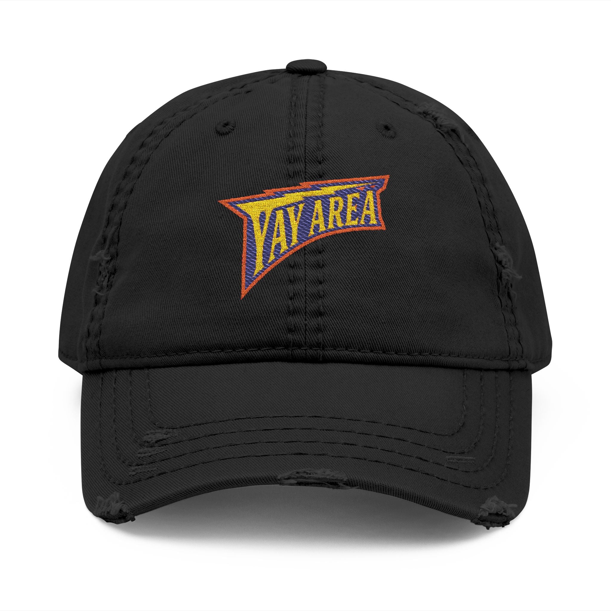 Yay Area Warriors Retro Distressed Embroidered Dad Hat