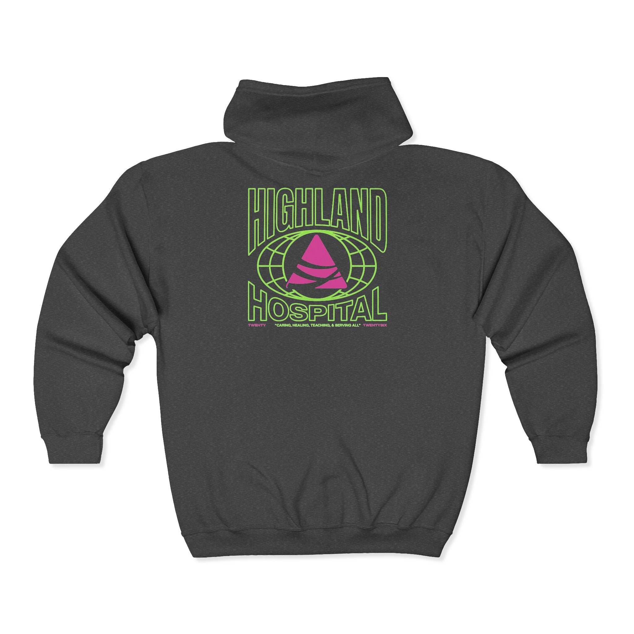 Highland Hospital Dual Twenty26 Zip UP Hoodie