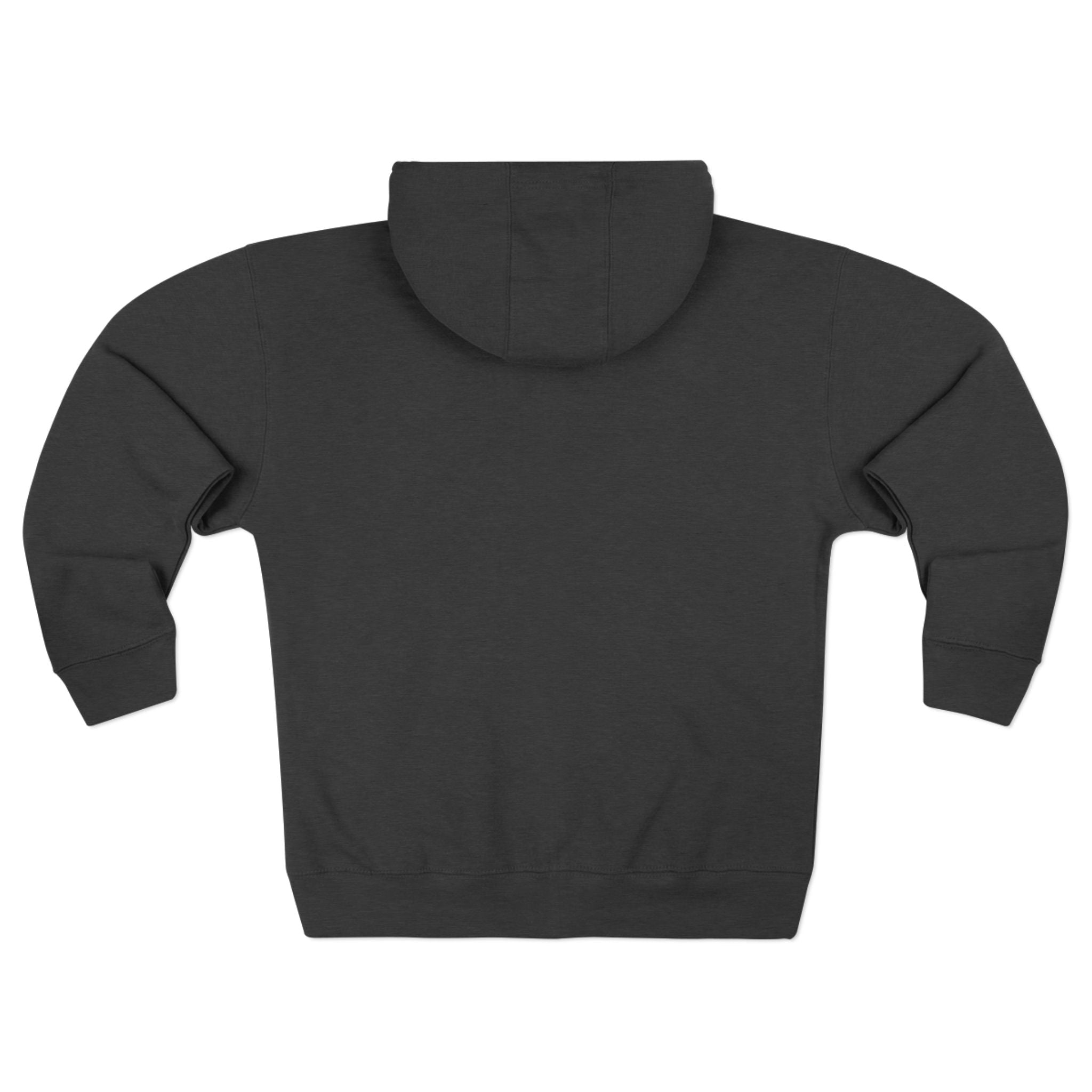 Highland pennant logo Zip Hoodie | Vintage collegiate style, gray zip-up